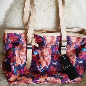 Nicole Miller floral handbag